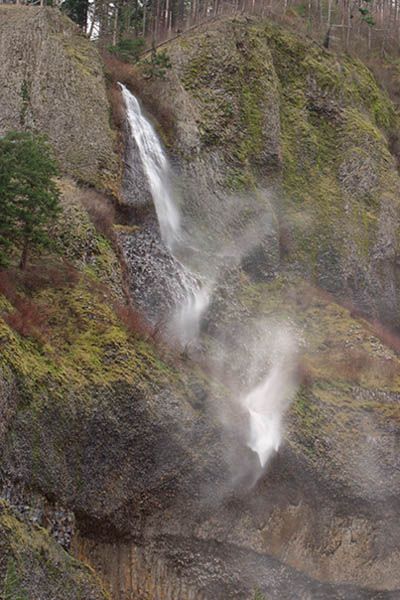 <b>Wind Blowing Falls Uphill - Columbia River Gorge</b>